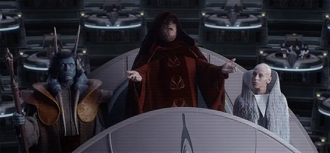 Emperor addreses the Senate